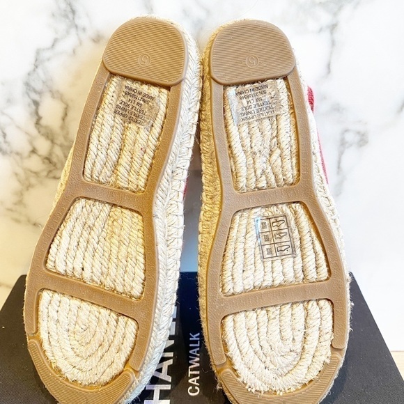 𝅺tory Burch Pink and red Striped Espadrilles - Picture 7 of 10